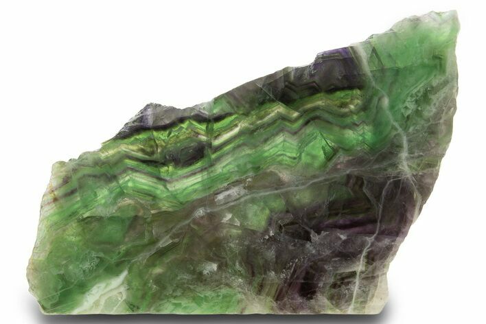 Colorful, Polished Fluorite Slab - China #333267